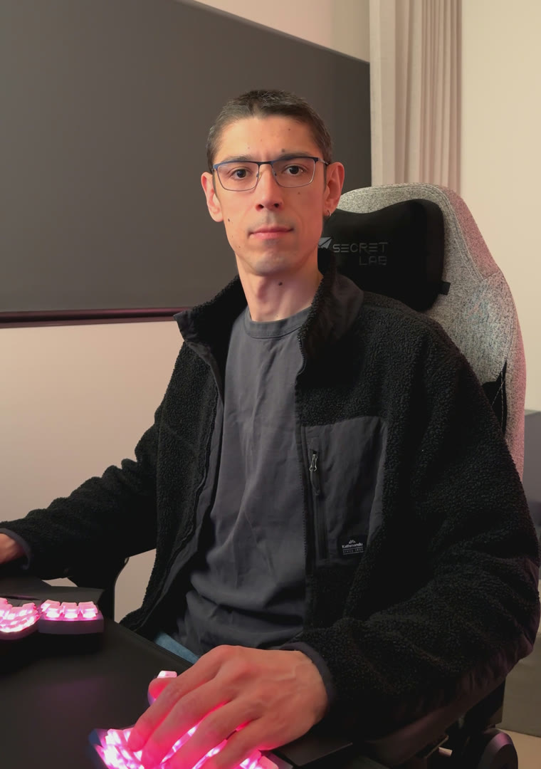 Ruslan Akchurin at his desk in Sydney
